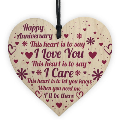 B&Q -  Anniversary Gift For Him Anniversary Gift For Her Gifts For Husband Wife Boyfriend Girlfriend Keepsake