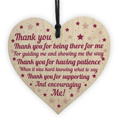 Red Ocean Thank You Gift Plaque Friendship Thank You Gifts For Mum Dad Best Friend Mothers Day Gifts from B&Q