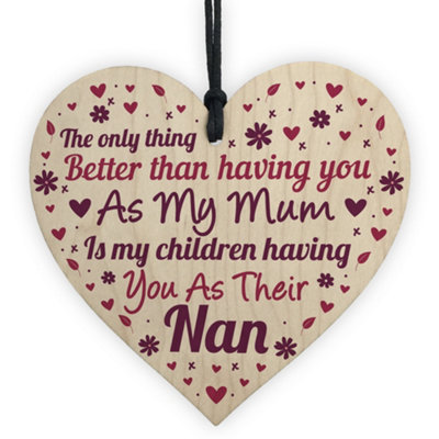 Red Ocean Mother's Day Gift For Mum Nan Nanny Gift From Granddaughter Grandson Thank You Keepsake Gift from B&Q
