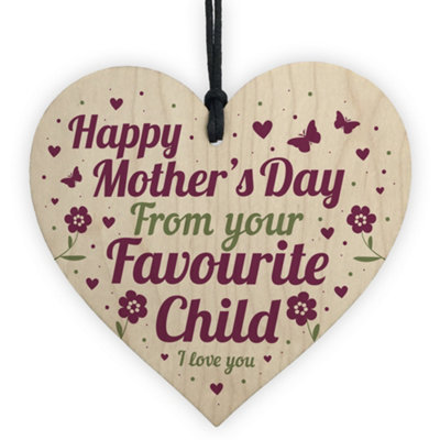 Red Ocean Funny Mother's Day Gift Humour Favourite Child Mum Gift From Daughter Son Gift Keepsake from B&Q