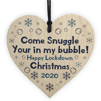 Red Ocean You Are In My Bubble Funny Quarantine Lockdown Gift Christmas Bauble Keepsake from B&Q