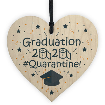 Red Ocean Graduation Present Quaratine Gift Wood Heart Graduation Gift For Daughter Son