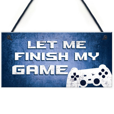 Red Ocean Gaming Signs Novelty Christmas Gift For Son Brother Bedroom Gamer Gifts For Him from B&Q