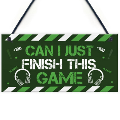 Red Ocean Gaming Signs Boys Bedroom Sign Christmas Gift For Him Novelty Brother Son Gifts from B&Q