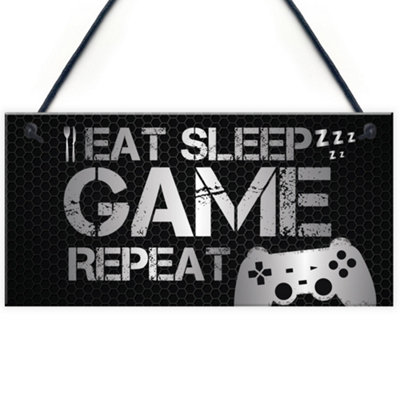 Red Ocean Novelty Gaming Sign Gift For Son Dad Brother Christmas Birthday Gift Idea Gamer Gift from B&Q