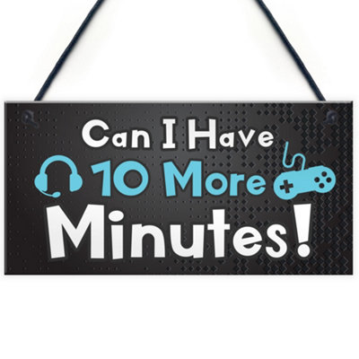Red Ocean Novelty Gaming Sign For Boys Bedroom Man Cave Funny Gift For Son Dad Uncle