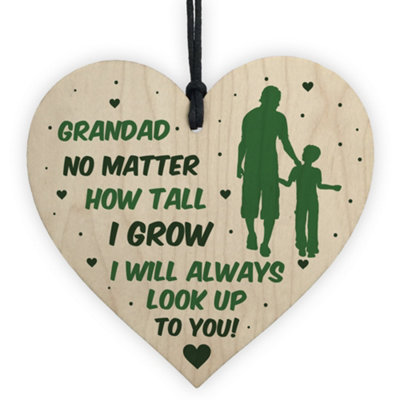 Red Ocean Novelty Gift For Grandad Birthday Christmas Heart Thank You Gift For Him Keepsake from B&Q