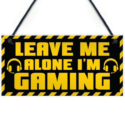 Red Ocean Boys Bedroom Gaming Sign Novelty Gamer Gifts For Games Room Man Cave Gifts For Him from B&Q