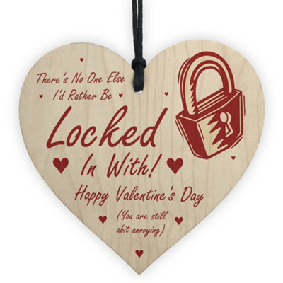 B&Q -  Funny Lockdown Valentines Day Gift For Boyfriend Girlfriend Husband Wife Keepsake