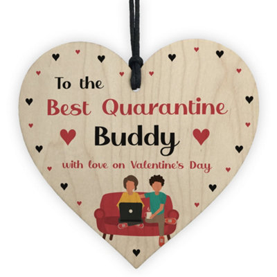 Red Ocean Quarantine Lockdown Funny Valentines Day Gift For Boyfriend Girlfriend Him Her from B&Q