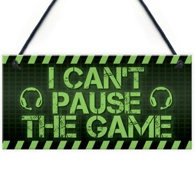 Red Ocean Funny Neon Effect Gaming Sign For Man Cave Boys Bedroom Dad Son Uncle Gift from B&Q