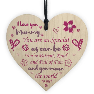 Red Ocean Mummy Gift For Mothers Day Novelty Heart Gift For Mum Mother's Day Birthday Gift For Her from B&Q