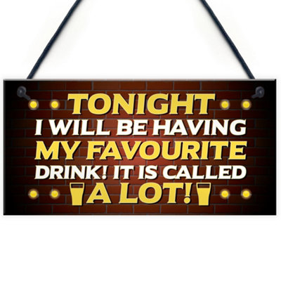 B&Q -  Home Bar Novelty Signs For Man Cave Bar Signs And Plaques Home Decor Gifts