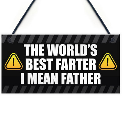 Red Ocean Funny Fathers Day Sign Novelty Gift For Dad Birthday Gift For Dad Man Cave Gifts For Him from B&Q