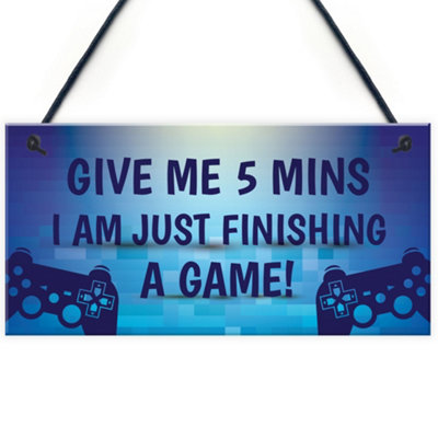 Red Ocean Funny Gaming Sign For Dad Son Brother Uncle Man Cave Bedroom Sign from B&Q