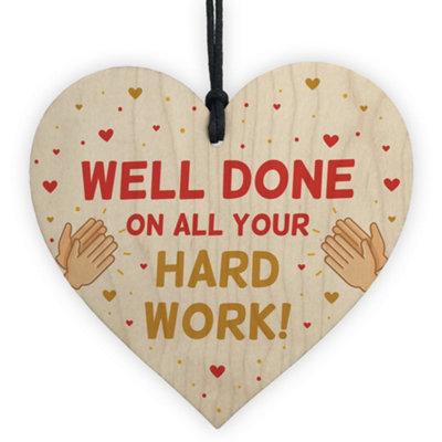 Red Ocean Thank You Gift For Nurse Carer Teacher Volunteeer Wooden Heart Gift For Him Her from B&Q