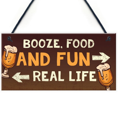 B&Q -  Novelty Bar Pub Plaques Home Bar Man Cave Sign Decor Funny Gifts For Friend