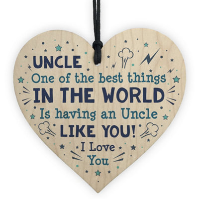 Red Ocean Quirky Uncle Gift For Christmas Birthday Gift For Him Uncle Novelty Gift From Niece Nephew from B&Q