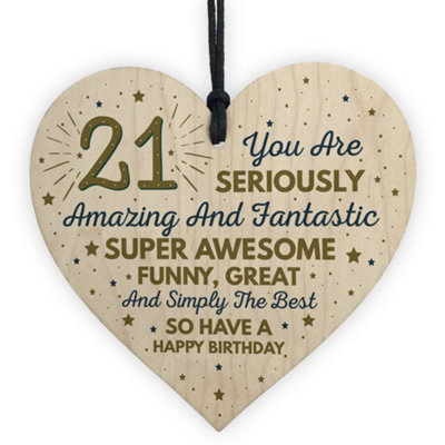 Red Ocean 21St Card Twenty One Birthday Gift For Daughter Son 21 Birthday Decorations from B&Q