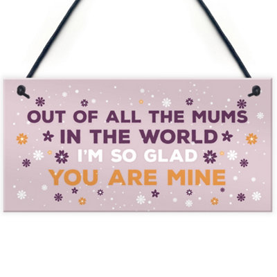 B&Q -  Special Mum Plaque Mum Birthday Christmas Gift From Daughter Son Gift For Her Hanging Plaque