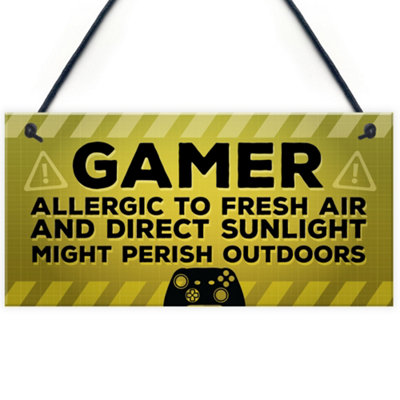 Red Ocean Funny Gaming Gifts For Boys Novelty Gaming Bedroom Accessories Brother Son Xbox Inspired Gifts