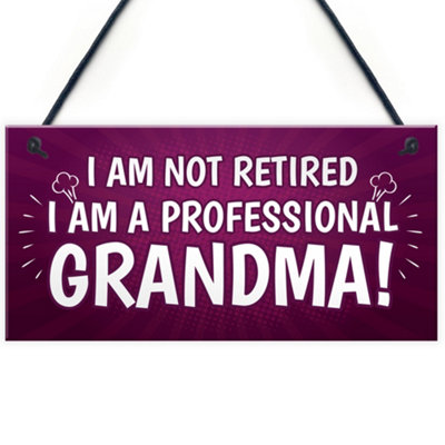 Red Ocean Grandma Gift Plaque Christmas Gift For Grandma Novelty Birthday Grandma Gift From Grandchildren from B&Q