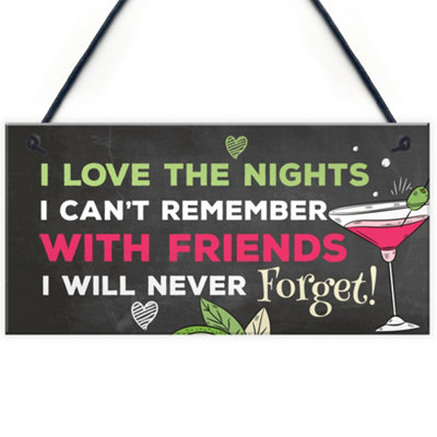 Red Ocean Funny Bar Sign For Home Bar Vodka Gin Gift Friendship Gift Keepsake from B&Q