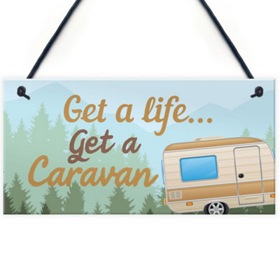 Red Ocean Funny Caravan Accessories Novelty Home Decor Gifts For Caravan Campervan Caravan Signs And Plaques Retirement Gifts from B&Q