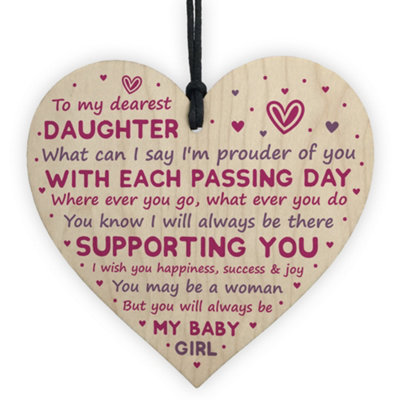 Red Ocean Daughter Gifts From Dad Mum 18Th 21St Birthday Gift Card Mother Daughter Gifts from B&Q