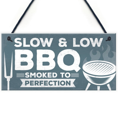 Red Ocean Novelty Bbq Sign For Garden Bbq Area Sign Garden Shed Plaque Gifts For Men Keepsake from B&Q