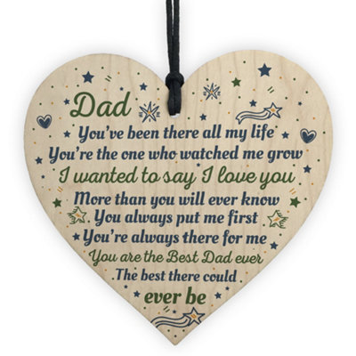 B&Q -  Thank You Gift For Dad From Daughter Son Fathers Day Gift Dad Birthday Card Love Gift Keepsake