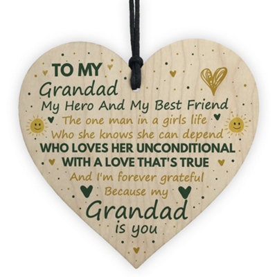 Red Ocean Grandads Fathers Day Gift From Grandaughter Grandad Birthday Gifts