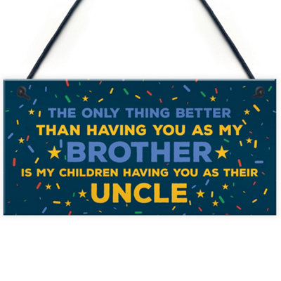 Red Ocean Novelty Brother Uncle Gifts For Christmas Birthday Present From Sister Keepsake Gifts For Him from B&Q