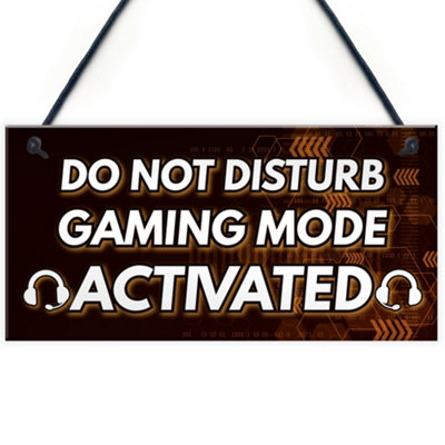 Red Ocean Gaming Christmas Gifts Do Not Disturb Sign Novelty Gamer Boys Bedroom Accessories Gifts For Boys from B&Q