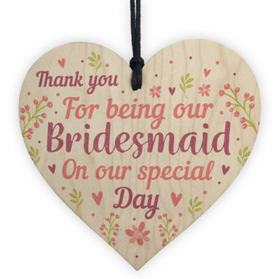 Red Ocean Thank You Wedding Gift Bridesmaid Gifts From Bride Groom from B&Q