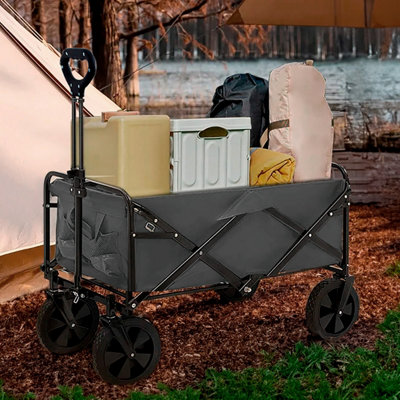 Neo Foldable Collapsible Garden Festival Cart Grey from B&Q
