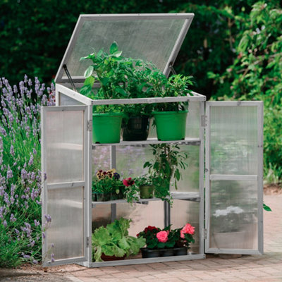 Neo Mini Grey Growhouse Greenhouse Cold Frame Model 2 from B&Q