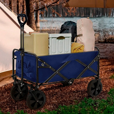 Neo Foldable Collapsible Garden Festival CartNavy from B&Q