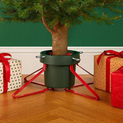 Neo Christmas Tree Stand For Real Trees Up To 8Ft Extra Large Heavy Duty Metal Base from B&Q