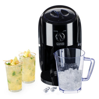 Livivo Unisex Black Electric Ice Crusher Grey For Slushies Cocktails In - Image 8
