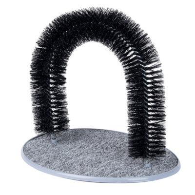 Petlicity Cat Bristle Grooming Scratcher Arch from B&Q