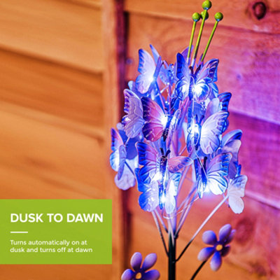 Livivo Butterfly Shaped Solar Power Garden Light from B&Q