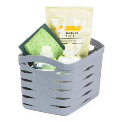 Livivo 13L Plastic Storage Baskets With Handles from B&Q