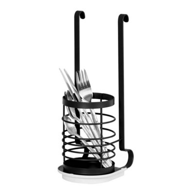 Livivo Modular Black Hanging Utensil Cup from B&Q