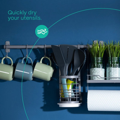 Livivo Modular Hanging Kitchen Utensil Cup from B&Q