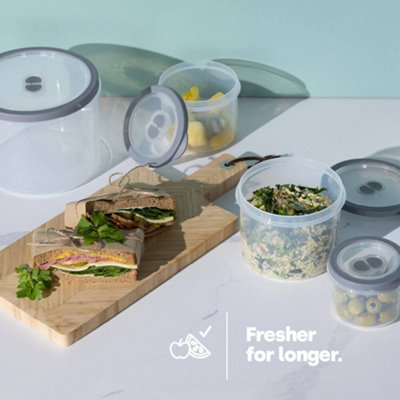 Livivo 5Pc Airtight Food Storage Containers Round Set from B&Q