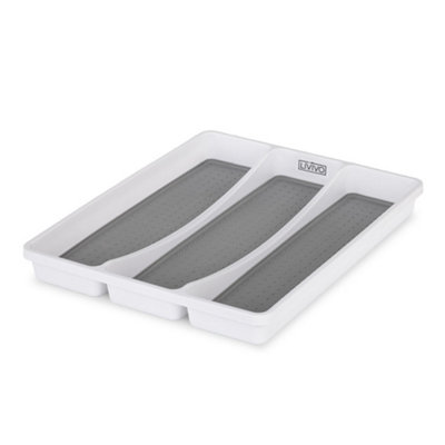 B&Q -  Cutlery Drawer Organiser 3 Compartment Kitchen Tray