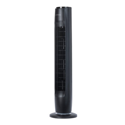 Livivo 32" Tower Fan With Timer And Remote ControlRoom FansBlack from B&Q