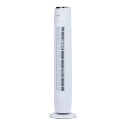Livivo 32" Tower Fan With Timer And Remote ControlWhite from B&Q