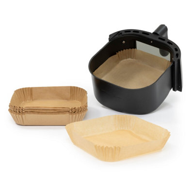 B&Q -  100 Rectangular Air Fryer Liners Non Stick Disposable